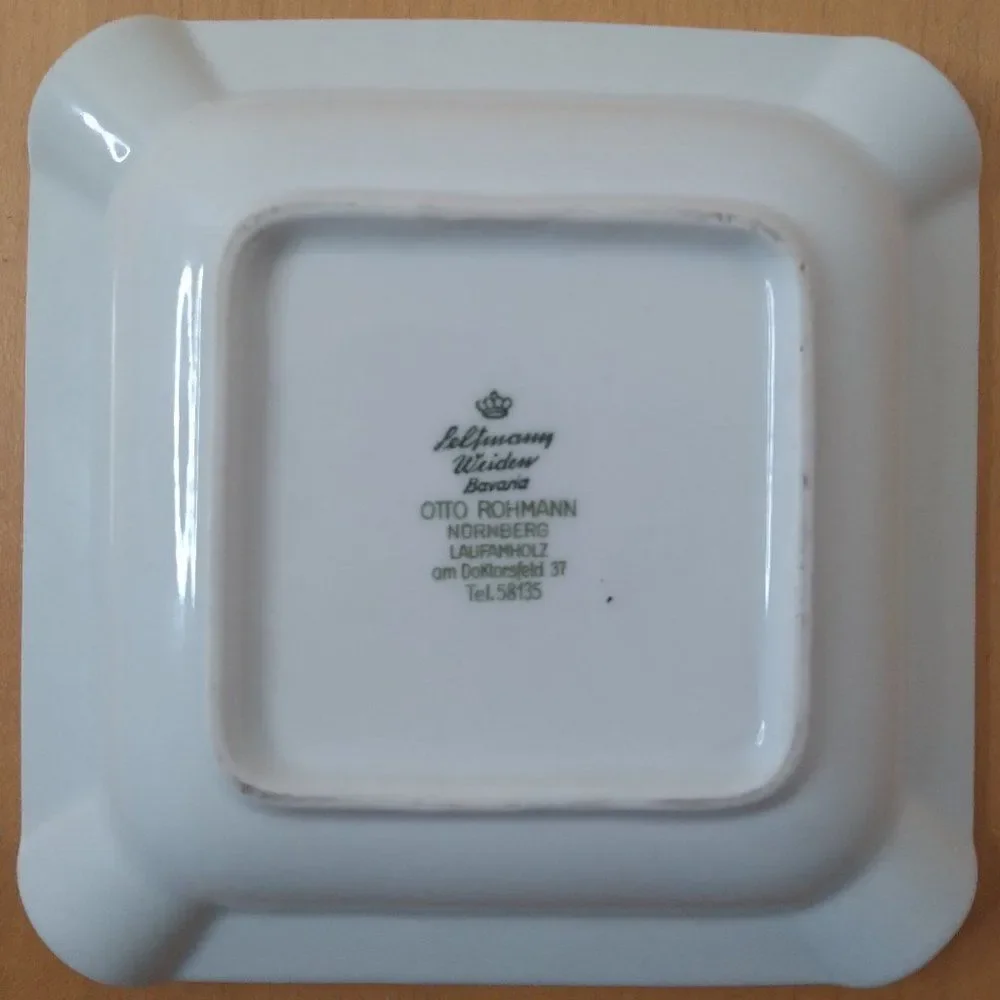 Vintage Rentweinsdorf Bay Rotenhanbrau Brewery Ashtray Ceramic 5.5